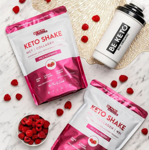 BeKeto Diet Keto Shake MCT & Collagen Wild Raspberry - shake proteinowy z MCT i kolagenem, Dzika Malina by BeKETO (beketo-diet-keto-shake-mct-collagen-wild-raspberry-shake-proteinowy-z-mct-i-kolagenem-dzika-malina)