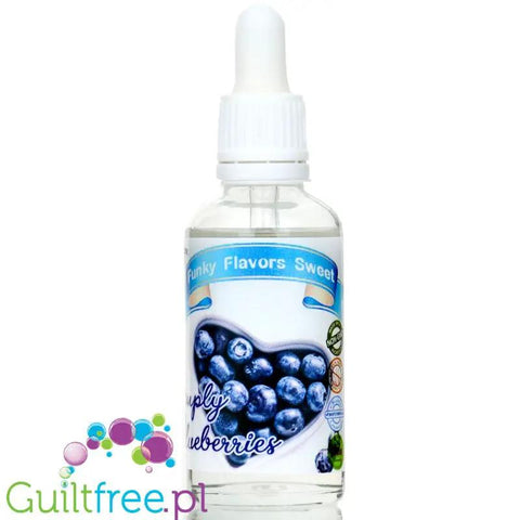 Funky Flavors Sweet Simply Blueberries - jagodowe kropelki słodzące bez cukru i bez kalorii by Funky Flavors (funky-flavors-sweet-simply-blueberries-skoncentrowany-jaagodowy-aromat-slodzacy-bez-kalorii)