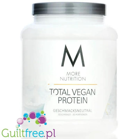 More Nutrition Total Vegan Protein Neutral 0,6kg - niesłodzona wegańska odżywka o smaku Naturalnym by More Nutrition (more-nutrition-total-vegan-protein-geschmacksneutral-06kg-nieslodzona-weganska-odzywka-o-smaku-naturalnym)