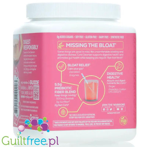 Sunwarrior Shape Core Cleanser Digestive & Bloat Relief, Strawberry Cooler - wegańska formuła na trawienie i wzdęcia by Sunwarrior (sunwarrior-shape-core-cleanser-digestive-bloat-relief-strawberry-cooler-weganska-formula-na-trawienie-i-wzdecia)