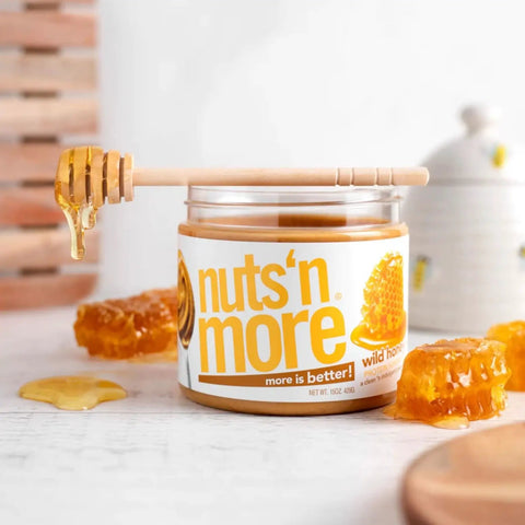 Nuts 'N More Wild Honey - Masło Orzechowe z ksylitolem i białkiem WPI, smak dzikiego miodu by Nuts'n more (nuts-n-more-wild-honey-maslo-orzechowe-z-ksylitolem-i-bialkiem-wpi-smak-dzikiego-miodu)