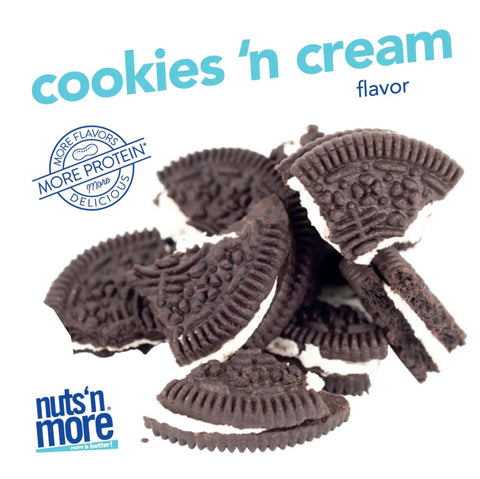 Nuts 'N More Peanut Powder Cookies 'n Cream - masło orzechowe 87% mniej tłuszczu z kawałkami ciasteczek by Nuts'n more (nuts-n-more-peanut-powder-cookies-n-cream-maslo-orzechowe-87-mniej-tluszczu-z-kawalkami-ciasteczek)