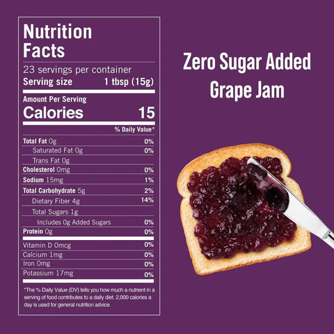 Choc Zero Keto Concord Grape Spread - keto dżem z ciemnych winogron bez cukru ze skrobią oporną by Choc Zero (choc-zero-keto-concord-grape-spread-keto-dzem-z-ciemnych-winogron-bez-cukru-ze-skrobia-oporna)