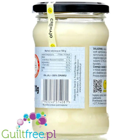 Starck's Cremajo Garlic 40% - niskokaloryczny, czosnkowy wegański majonez niskotłuszczowy bez jajek by Cremajo Starck's (starck-s-cremajo-garlic-40-niskokaloryczny-czosnkowy-weganski-majonez-niskotluszczowy-bez-jajek)