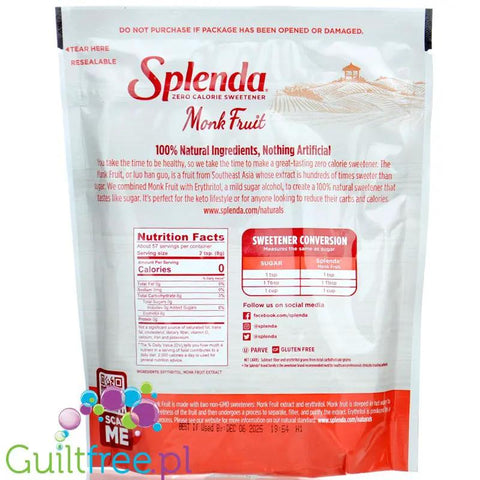 Splenda Naturals Naturals Monk Fruit - naturalny keto słodzik zero kcal, substytut cukru 1:1 by Splenda (splenda-naturals-naturals-monk-fruit-naturalny-keto-slodzik-zero-kcal-substytut-cukru-11)
