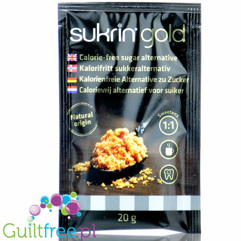 Sukrin Gold 20g saszetka - 8kcal jak brązowy cukier Erytrol & Stewia by Sukrin (sukrin-gold-20g-saszetka-8kcal-jak-brazowy-cukier-erytrol-stewia)