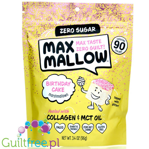 Know Brainer Max Mallow Birthday Cake - keto pianki marshmallow z kolaganem i MCT, Tort Urodzinowy by Know Brainer Foods (know-brainer-max-mallow-birthday-cake-keto-pianki-marshmallow-z-kolaganem-i-mct-tort-urodzinowy)