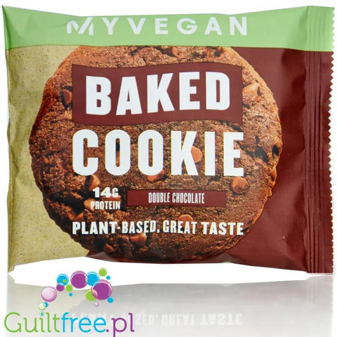 Myprotein Baked Cookie Double Chocolate - wegańskie ciastko proteinowe 14g białka z kawałkami czekolady by My Protein (myprotein-baked-cookie-double-chocolate-ciastko-proteinowe-14g-bialka-z-kawalkami-czekolady)