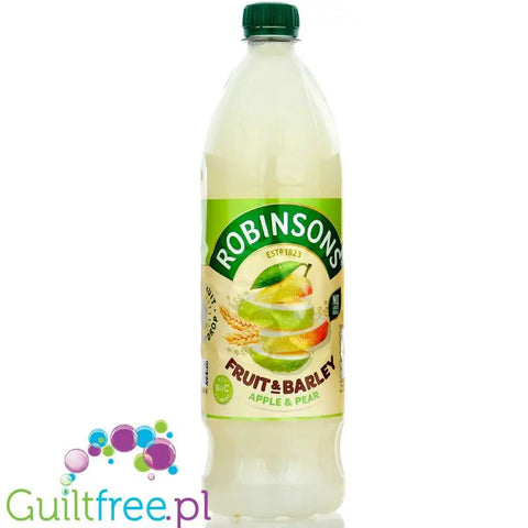 Robinsons Real Fruit Barley Apple & Pear Squash 1L - skoncentrowany syrop do rozcieńczania bez cukru i kalorii, Jabłko Gruszka by Robinson's (robinsons-real-fruit-barley-apple-pear-squash-1l-skoncentrowany-syrop-do-rozcienczania-bez-cukru-i-kalorii-jablko-gruszka)