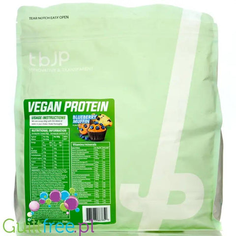 TBJP Vegan Protein Blueberry Muffin 2KG - wegańska odżywka białkowa bez cukru z witaminami i minerałami by TBJP (tbjp-vegan-protein-blueberry-muffin-2kg-weganska-odzywka-bialkowa-bez-cukru-z-witaminami-i-mineralami)