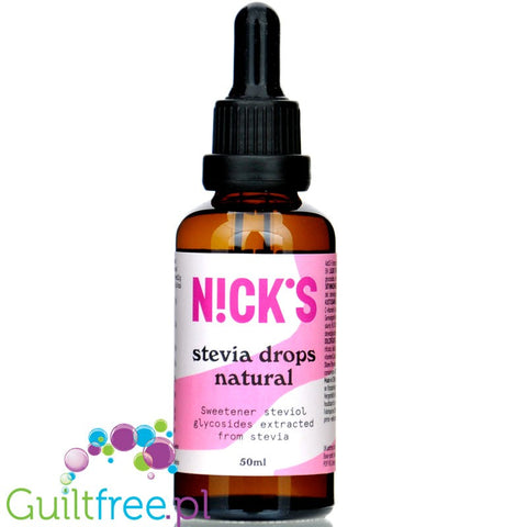 Nicks N!ck's Stevia Drop Natural - bezsmakowe kropelki słodzące ze stewią by Nick's! (nicks-nck-s-stevia-drop-natural-bezsmakowe-kropelki-slodzace-ze-stewia)