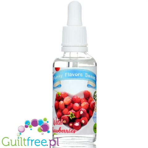 Funky Flavors Sweet Wild Strawberry - słodkie kropelki poziomkowe bez cukru i kalorii by Funky Flavors (funky-flavors-sweet-wild-strawberry-slodzony-aromat-poziomkowy-bez-cukru-i-kalorii)
