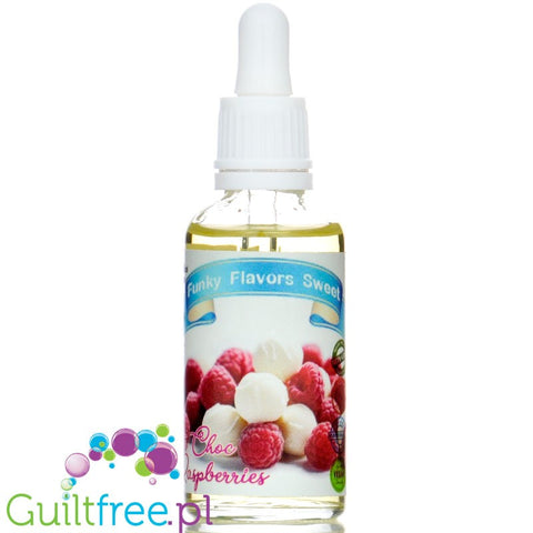 Funky Flavors Sweet White Chocolate & Raspberry - słodzony aromat bez cukru, tłuszczu i kcal, malina & Biała Czekolada by Funky Flavors (funky-flavors-sweet-white-chocolate-raspberry-slodzony-aromat-bez-cukru-tluszczu-i-kcal)