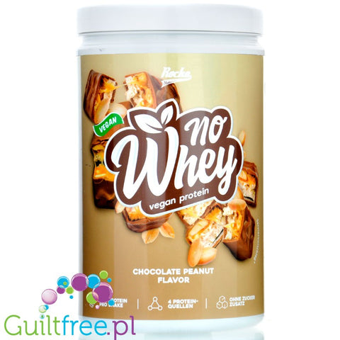 Rocka Nutrition Protein Shake Chocolate Peanut 0,9kg - wegańska odżywka białkowa 5 źródeł białka, bez laktozy i glutenu