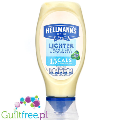 Hellmann's Lighter than Light majonez niskotłuszczowy 15kcal, tylko 6% tłuszczu by Hellmann's (hellmann-s-lighter-than-light-majonez-niskotluszczowy-15kcal-tylko-6-tluszczu)