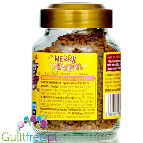 Beanies Merry Marzipan - liofilizowana, aromatyzowana kawa instant 2kcal by Beanies Flavour Coffee (beanies-merry-marzipan-liofilizowana-aromatyzowana-kawa-instant-2kcal)