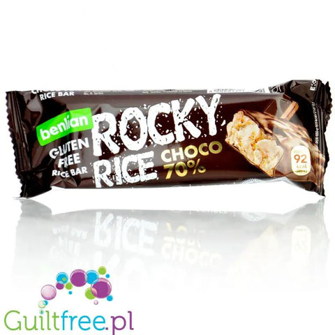 Benlian Rocky Rice Choco 70% 93 kcal - bezglutenowy baton z brązowego ryżu w ciemnej czekoladzie by Benlian (benlian-rocky-rice-choco-70-93-kcal-bezglutenowy-baton-z-brazowego-ryzu-w-ciemnej-czekoladzie)