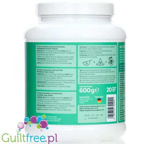 More Nutrition Total Vegan Protein Smooth Chocolate Drink - wegańska odżywka białkowa, smak Shake Czekoladowy by More Nutrition (more-nutrition-total-vegan-protein-smooth-chocolate-drink-weganska-odzywka-bialkowa-smak-shake-czekoladowy)