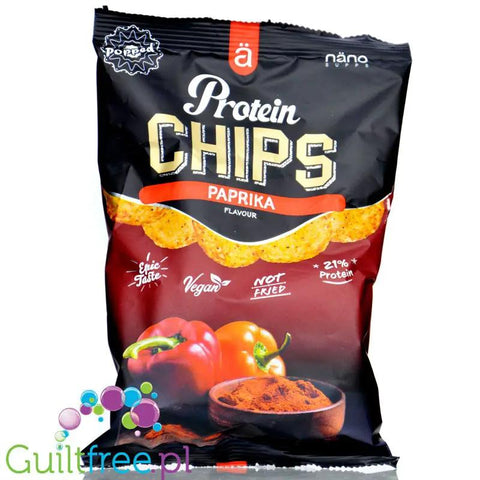 Nano Ä Vegan Protein Chips Paprika - wegańskie chipsy białkowe Paprykowe bez soi i mleka by ä Nano (nano-ae-vegan-protein-chips-paprika-weganskie-chipsy-bialkowe-paprykowe-bez-soi-i-mleka)
