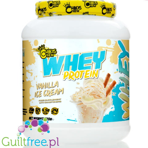 Chaos Crew Whey Protein Vanilla Ice Cream - odżywka białkowa WPC & WPI, smak Lodów Waniliowych by Chaos Crew (chaos-crew-whey-protein-vanilla-ice-cream-odzywka-bialkowa-wpc-wpi-smak-lodow-waniliowych)