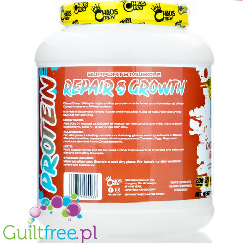 Chaos Crew Whey Protein Chocolate Bueno - odżywka białkowa WPC & WPI, smak Czekoladowego Batonika z Orzechami by Chaos Crew (chaos-crew-whey-protein-chocolate-bueno-odzywka-bialkowa-wpc-wpi-smak-czekoladowego-batonika-z-orzechami)