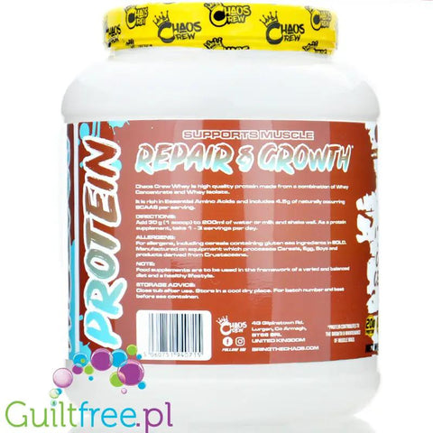 Chaos Crew Whey Protein Chocolate Cereal Milk - odżywka białkowa WPC & WPI, smak Czekoladowych Płatków Śniadaniowych by Chaos Crew (chaos-crew-whey-protein-chocolate-cereal-milk-odzywka-bialkowa-wpc-wpi-smak-czekoladowych-platkow-sniadaniowych)