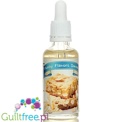 Funky Flavors Sweet Lemon Choc Blondie - słodkie kropelki aromatyzujące bez kalorii, aromat ciasta cytrynowego z białą czekoladą by Funky Flavors (funky-flavors-sweet-lemon-choc-blondie-slodkie-kropelki-aromatyzujace-bez-kalorii-aromat-ciasta-cytrynowego-z-biala-czekolada)