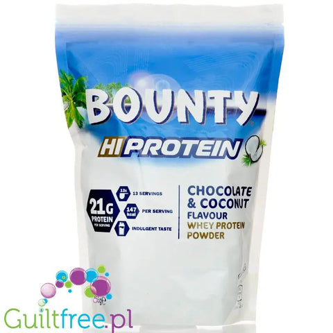 Bounty Hi-Protein Chocolate Coconut Whey 0,45kg - odżywka białkowa Kokos & Mleczna Czekolada by Mars & Snickers (bounty-hi-protein-chocolate-coconut-whey-045kg-odzywka-bialkowa-kokos-mleczna-czekolada)
