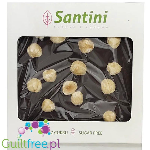 Santini ciemna czekolada z ksylitolem i orzechami laskowymi 80g by Santini (santini-ciemna-czekolada-z-ksylitolem-i-orzechami-laskowymi-80g)