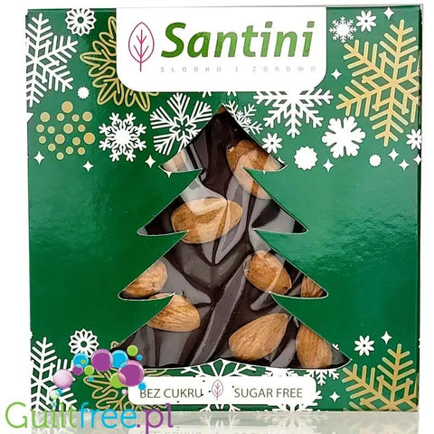 Santini Wielkanoc - czekolada ciemna z migdałami z ksylitolem, 72% kakao by Santini (santini-christmas-czekolada-ciemna-z-migdalami-z-ksylitolem-72-kakao)