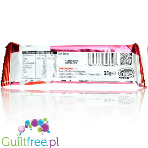 YuBi Bar Protein Bar Speculoos 99kcal - wegański baton proteinowy bez cukru 10g białka by YuBi Bar (yubi-bar-protein-bar-speculoos-99kcal-weganski-baton-proteinowy-bez-cukru-10g-bialka)