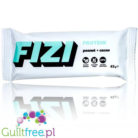 FIZI Protein Peanut & Cacao - wegański baton proteinowy z kakao i orzechami bez dodatku cukru by Fizi (fizi-protein-peanut-cacao-weganski-baton-proteinowy-z-kakao-i-orzechami-bez-dodatku-cukru)
