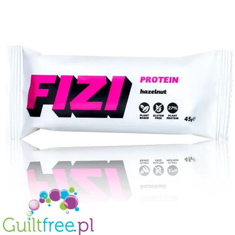 FIZI Protein Hazelnut - wegański baton proteinowy - 4 składniki - bez dodatku cukru i słodzików by Fizi (fizi-protein-hazelnut-weganski-baton-proteinowy-4-skladniki-bez-dodatku-cukru-i-slodzikow)
