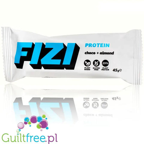 FIZI Protein Almond & Choco - wegański baton proteinowy w polewie czekoladowej bez dodatku cukru by Fizi (fizi-protein-almond-choco-weganski-baton-proteinowy-w-polewie-czekoladowej-bez-dodatku-cukru)