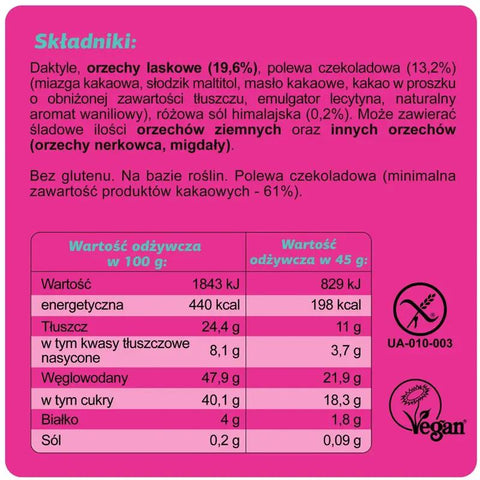 FIZI Guilty Pleasure Hazelnut & Himalayan Salt - wegański baton proteinowy w polewie czekoladowej bez dodatku cukru by Fizi (fizi-guilty-pleasure-hazelnut-himalayan-salt-weganski-baton-proteinowy-w-polewie-czekoladowej-bez-dodatku-cukru)