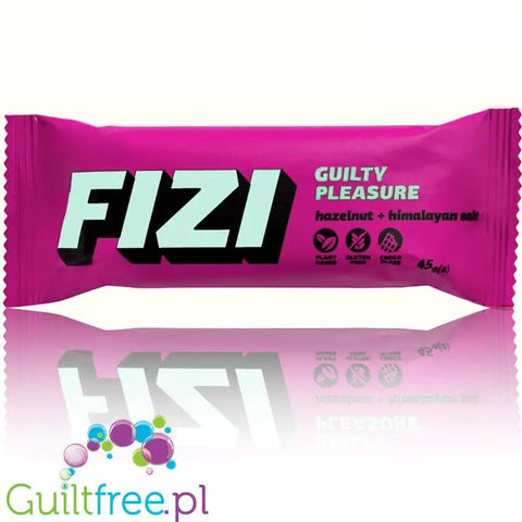FIZI Guilty Pleasure Hazelnut & Himalayan Salt - wegański baton proteinowy w polewie czekoladowej bez dodatku cukru by Fizi (fizi-guilty-pleasure-hazelnut-himalayan-salt-weganski-baton-proteinowy-w-polewie-czekoladowej-bez-dodatku-cukru)