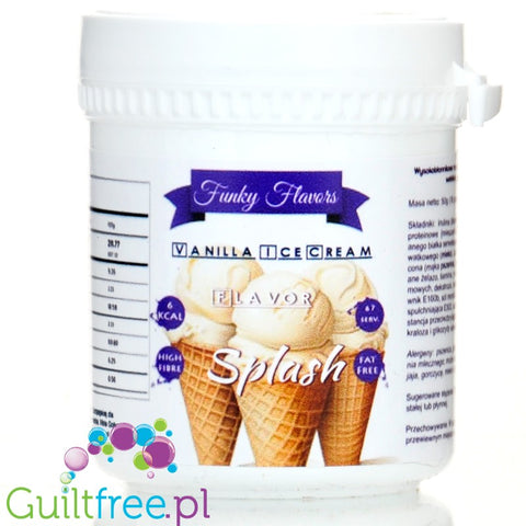 Funky Flavors Splash Vanilla Ice Cream 50g - błonnikowy aromat słodzący w proszku Lodów Waniliowych by Funky Flavors (funky-flavors-splash-vanilla-ice-cream-50g-blonnikowy-aromat-slodzacy-w-proszku-lodow-waniliowych)