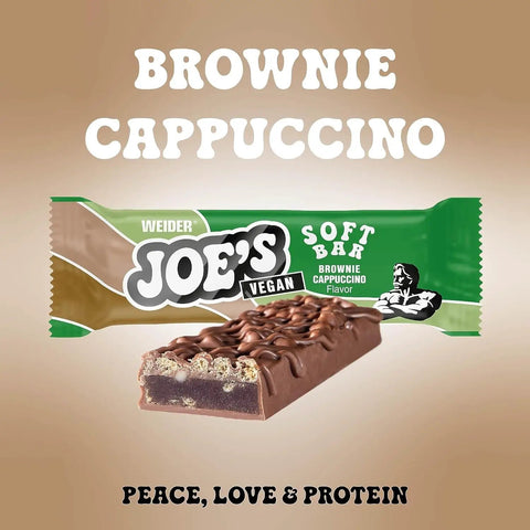 Weider Joe's Soft Bar Vegan Brownie Cappucino - wegański baton proteinowy 195 kcal i 15g białka by WEIDER® (weider-joe-s-soft-bar-vegan-brownie-cappucino-weganski-baton-proteinowy-195-kcal-i-15g-bialka)