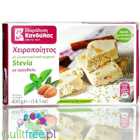 Kandylas grecka chałwa migdałowa bez cukru ze stewią 400g by Kandylas (kandylas-grecka-chalwa-migdalowa-bez-cukru-ze-stewia)
