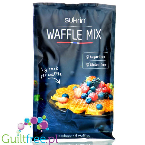 Sukrin Waffle Mix - mix do bezglutenowych naleśników proteinowych bez cukru, 1g węglowodanów by Sukrin (sukrin-waffle-mix-mix-do-bezglutenowych-nalesnikow-proteinowych-bez-cukru-1g-weglowodanow)