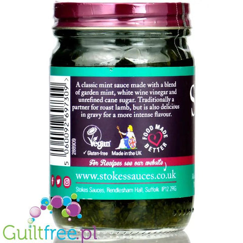 Stokes Green Mint & White Wine Vinegar Sauce (CHEAT MEAL) - wytrawny sos do mięs miętowy z białym octem winnym by Cheat Meal (stokes-green-mint-white-wine-vinegar-sauce-cheat-meal-wytrawny-sos-do-mies-mietowy-z-bialym-octem-winnym)