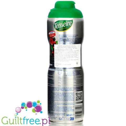 Teisseire 0% Grenadine - syrop bez dodatku cukru, Owoce Leśne, na 4,8L napoju by Teisseire (teisseire-0-grenadine-syrop-bez-dodatku-cukru-owoce-lesne-na-48l-napoju)