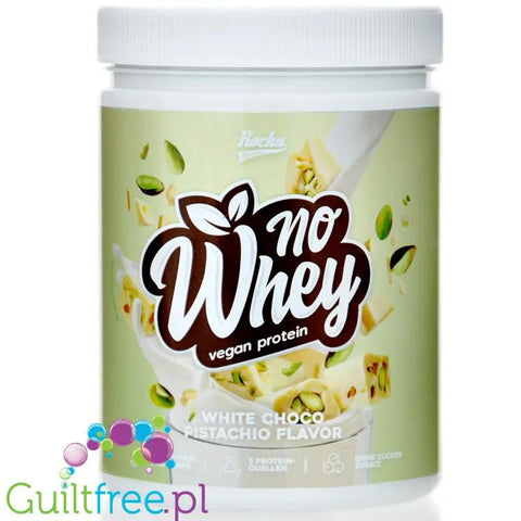 Rocka Nutrition Protein Shake White Choco Pistachio 300g - wegańska odżywka białkowa o smaku białej czekolady z pistacją by Rocka Nutrition (rocka-nutrition-no-whey-white-choco-pistachio-300g-weganska-odzywka-bialkowa-o-smaku-bialej-czekolady-z-pistacja)