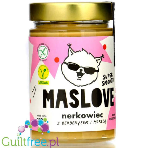 Maslove Nerkowiec z Berberysem i Morelą Super Smooth - bezglutenowa miazga z prażonych nerkowców bez dodatku soli i cukru by Maslove (maslove-nerkowiec-z-berberysem-i-morela-super-smooth-bezglutenowa-miazga-z-prazonych-nerkowcow-bez-dodatku-soli-i-cukru)