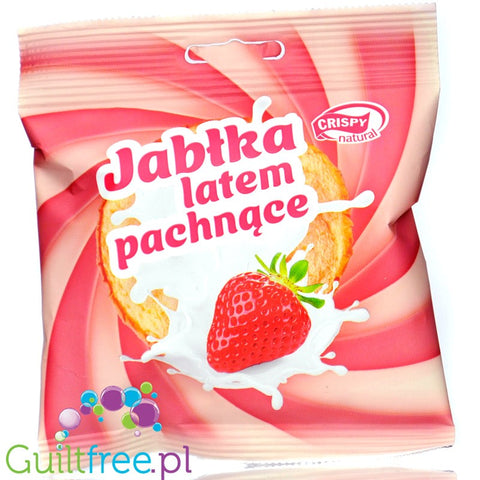Crispy Natural Jabłka Latem Pachnące - chrupiące plastry jabłka o smaku Truskawek ze Śmietaną by Crispy Natural (crispy-natural-jablka-latem-pachnace-chrupiace-plastry-jablka-o-smaku-truskawek-ze-smietana)