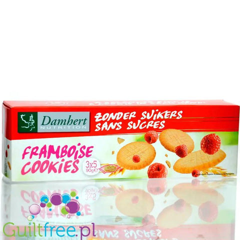 Damhert Framboise Biscuits - kruche ciastka bez cukru z otrębami owsianymi o smaku malinowym by Damhert (damhert-framboise-biscuits-kruche-ciastka-bez-cukru-z-otrebami-owsianymi-o-smaku-malinowym)