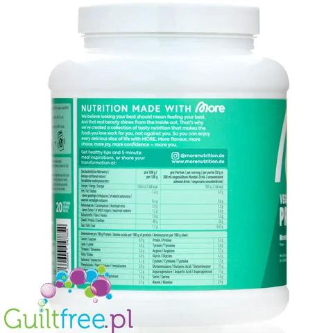 More Nutrition Total Vegan Protein Morezipan Cake 0,6kg - wegańska odżywka białkowa, smak Ciasto Marcepanowe by More Nutrition (more-nutrition-total-vegan-protein-morezipan-cake-06kg-weganska-odzywka-bialkowa-smak-ciasto-marcepanowe)