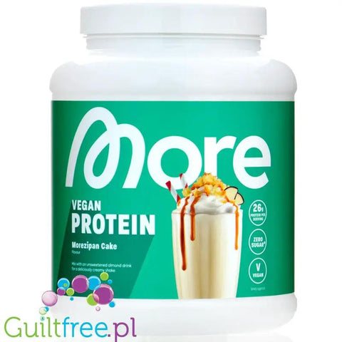 More Nutrition Total Vegan Protein Morezipan Cake 0,6kg - wegańska odżywka białkowa, smak Ciasto Marcepanowe by More Nutrition (more-nutrition-total-vegan-protein-morezipan-cake-06kg-weganska-odzywka-bialkowa-smak-ciasto-marcepanowe)