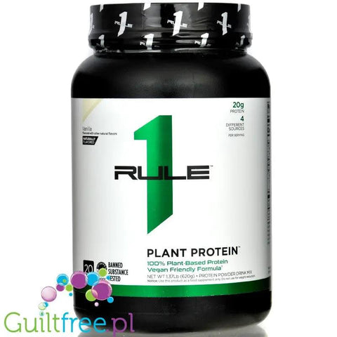Rule1 R1 Plant Protein Vanilla - wegańska odżywka białkowa bez cukru, bez soi by Rule1 (Rule One Proteins) (rule1-r1-plant-protein-vanilla-weganska-odzywka-bialkowa-bez-cukru-bez-soi)