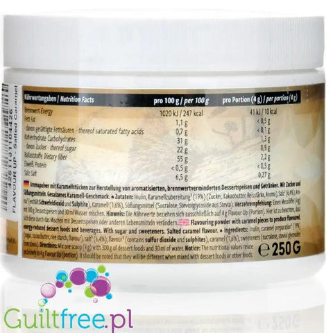 Pro Fuel Flavour Up Salted Caramel 250g - wegański słodzący aromat solonego karmelu w proszku by Pro Fuel (pro-fuel-flavor-up-salted-caramel-250g-weganski-slodzacy-aromat-solonego-karmelu-w-proszku)